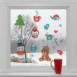 Karácsonyi ablak dekoráció - karácsonyi nyugalom