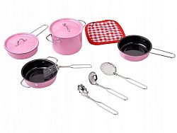 Készlet edények  gyermek konyhák - rózsaszín