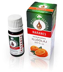 Medinatural 100%-os tisztaságú illóolaj, 10 ml - Narancs