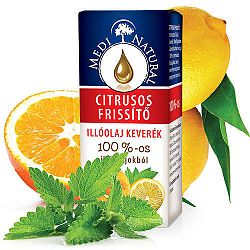 Medinatural Citrusos frissítő természetes illóolaj keverék, 10 ml