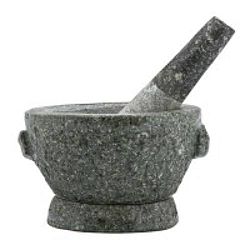Mozsár, kő fűszermozsár, 13 cm
