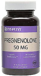 MRM Pregnenolone 50 mg, 60 Veggie Caps