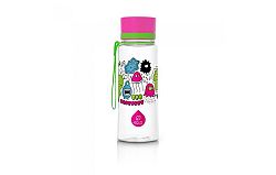 MyEqua BPA-mentes műanyag kulacs, 400 ml - Kis Rózsaszín Szörnyecske