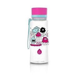 MyEqua BPA-mentes műanyag kulacs, 600 ml - Nagy Rózsaszín Szörnyecske