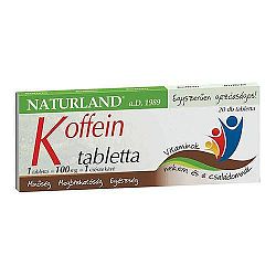 Naturland Koffein tabletta, 20 db