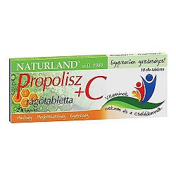 Naturland Propolisz + C-vitamin rágótabletta, 10 db