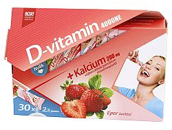 OCSO D-vitamin granulátum 400NE eper ízben kalciummal, 30 x 2,5 g