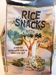 Rice Snack Pesto - Gluténmentes pestos rizs snack, 50 g