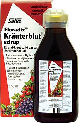 Salus Krauterblut Floradix étrendkiegészítő szirup vassal és vitaminokkal, 250 ml