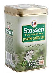 Stassen Fémdobozos jázminos zöld tea, 100 g