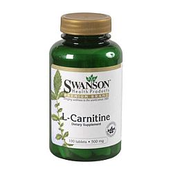 Swanson L-Karnitin készítmény, 500mg, 100 db tabletta