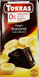 Torras étcsokoládé banános, 75 g