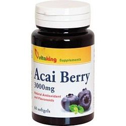 Vitaking Acai Berry gélkapszula, 60 db