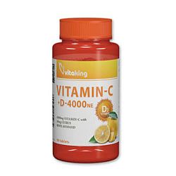 Vitaking C-1000mg + D-4000NE, 90 db tabletta
