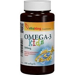 Vitaking Omega-3 Kids gélkapszula, 100 db