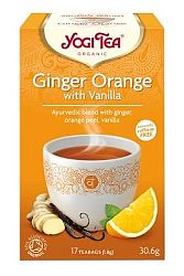 Yogi Bio Narancsos gyömbér tea vaníliával, GINGER ORANGE, 17 filter