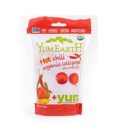 YumEarth Organikus mangós nyalókák  chilivel 85 g