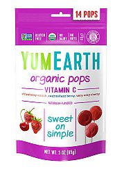 YumEarth Organikus nyalókák C-vitaminnal 14 db/csomag
