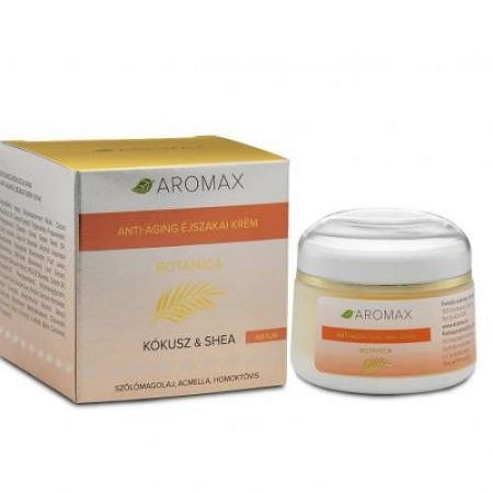 Aromax Botanica Kókusz-shea vaj anti-aging éjszakai krém, 50 ml