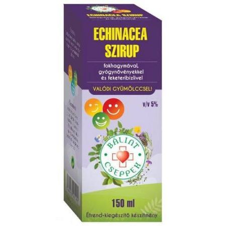 Bálint Echinacea Szirup Fokhagymával Gyógynövényekkel F. Rib 150 ml