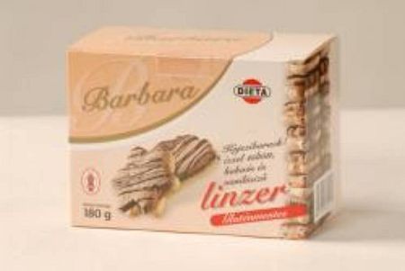 Barbara gluténmentes keksz, kajszis omlós 180 g