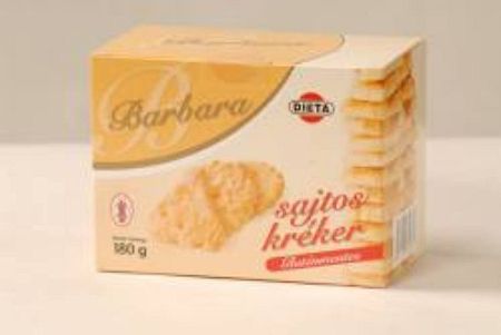 Barbara gluténmentes sajtos kréker 180 g