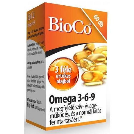 BioCo Omega 3-6-9 kapszula, 60 db