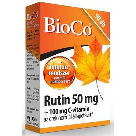 BioCo Rutin 50mg+100mg C-vitamin, 90 db tabletta