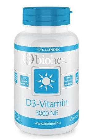 Bioheal D3-vitamin 3000NE, 70 db