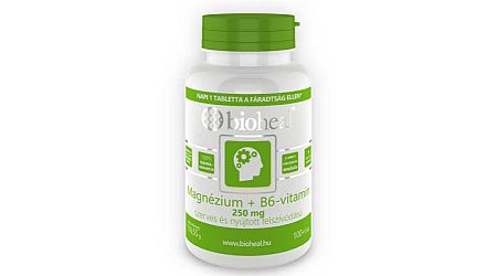 Bioheal Magnézium + B6-vitamin szerves, nyújtott felszívódású, 105 db