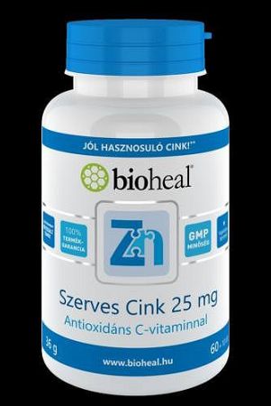 Bioheal Szerves Cink 25 mg, 60+10 db