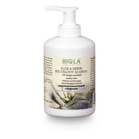 Biola bio Aloe & Herbs folyékony szappan, 300 ml