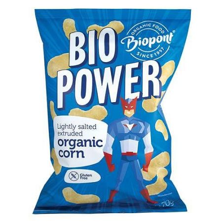 Biopont Bio Power Extrudált Bio Kukorica Enyhén Sós Gluténm, 70 g