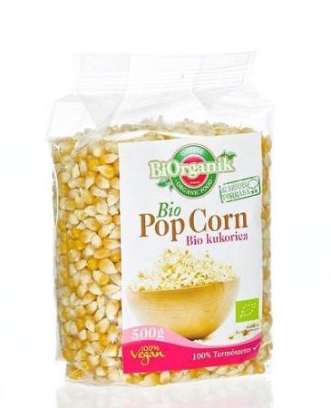 BiOrganik bio Pop Corn (pattogatni való kukorica), 500 g