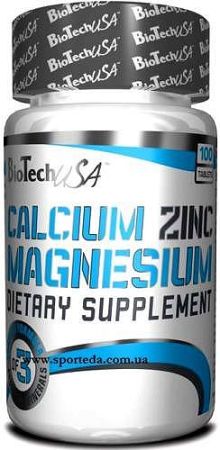 BioTech Calcium-Zinc-Magnesium tabletta, 100 db