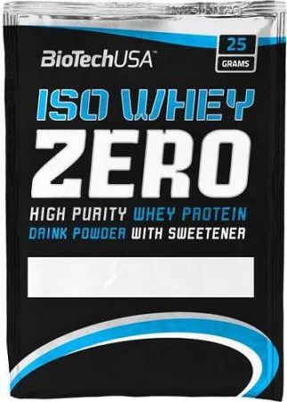 BioTech Iso Whey ZERO Lactose Free fehérje készítmény, eper ízesítés, 25 g