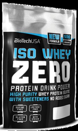 BioTech Iso Whey ZERO Lactose Free fehérje készítmény, kókusz ízesítés 500 g