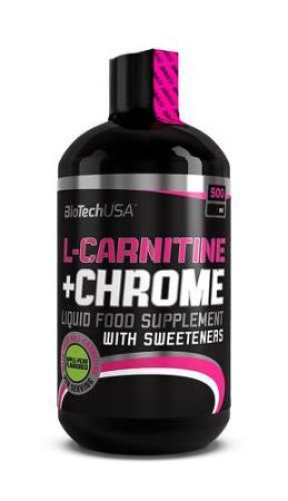 Biotech L-carnitine+chrome Oldat Körte-alma, 500 ml