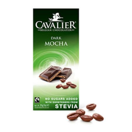 Cavalier étcsokoládé steviával, 85 g - kávékrémes