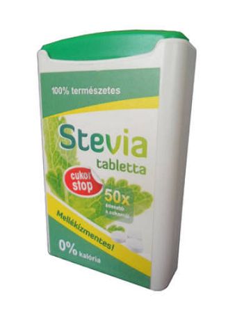 Cukor Stop Stevia tabletta 50x édesebb a cukornál, 100 db