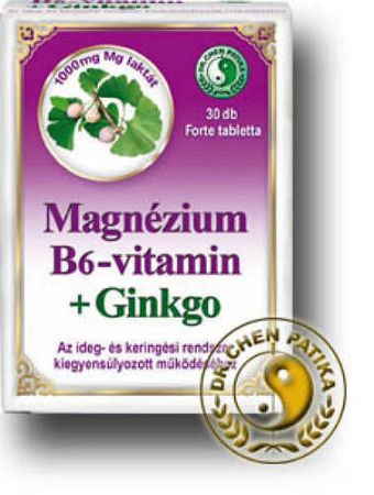 Dr. Chen Magnézium B6 Ginkgo Forte tabletta, 30 db