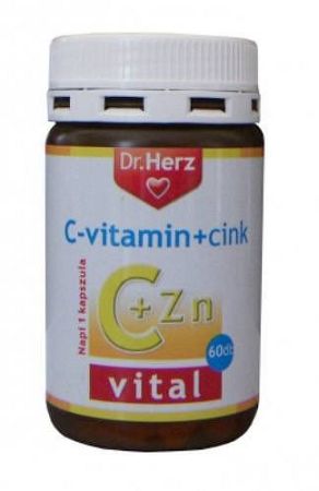 Dr. Herz C-vitamin+Cink hosszú felszívódású kapszula, 60 db