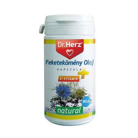 Dr. Herz feketekömény olaj 500 mg+E-vitamin kapszula, 90 db