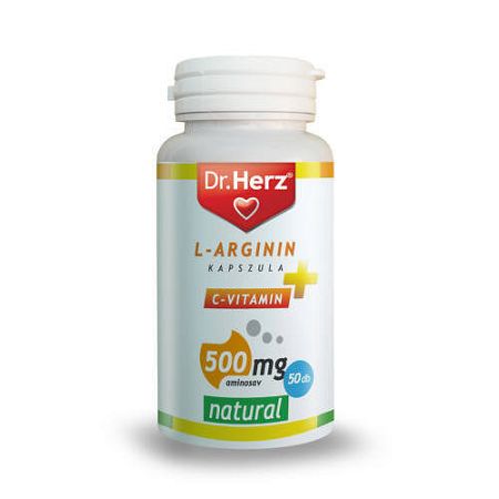 Dr. Herz L-Arginin+C-vitamin 500 mg kapszula, 50 db