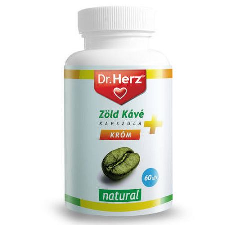 Dr. Herz Zöld kávé+króm+C-vitamin kapszula, 60 db