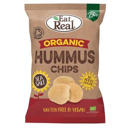 EAT REAL ORGANIC HUMMUS CHIPS TENG.SÓS, 100 g