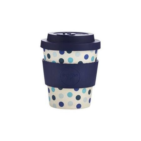 Ecoffee Cup hordozható kávéspohár - Blue Polka, 250 ml