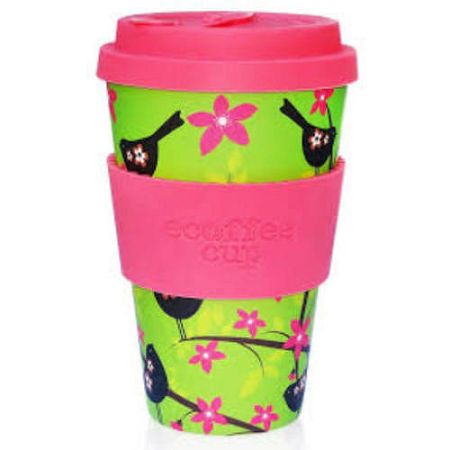 Ecoffee Cup hordozható kávéspohár - Widdlebirdy, 400 ml