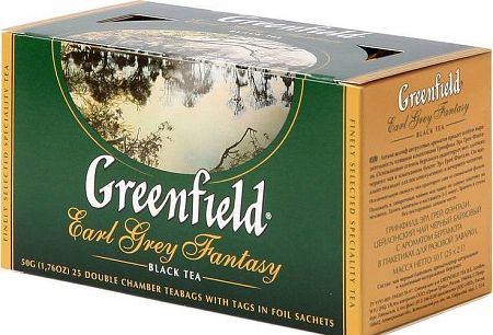 Greenfield earl grey fantasy tea, 25 filter