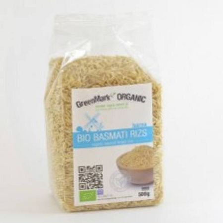 Greenmark Bio Basmati Barnarizs 500 g